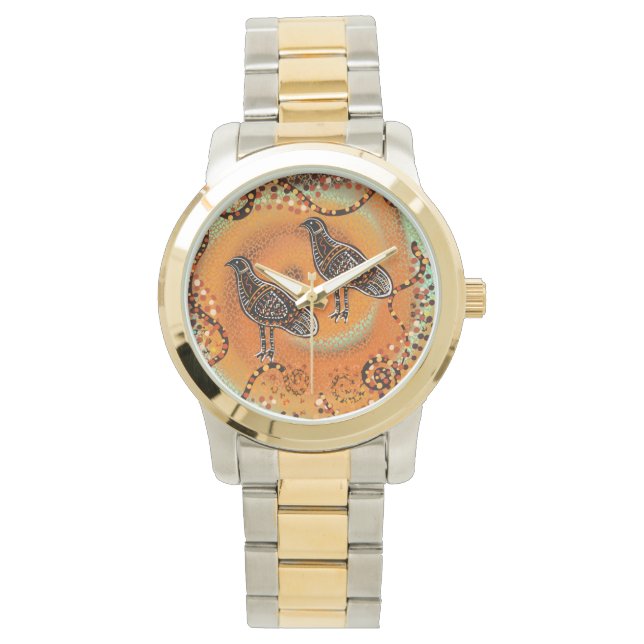 AUSTRALIEN EMU KONST       ARMBANDSUR (Framsida)