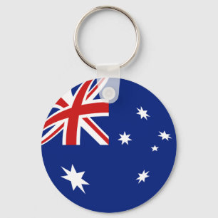 Australien Fisheye Flagga Keychain Nyckelring