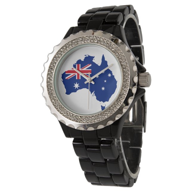 Australien flagga armbandsur (Vinklad)
