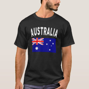 Australien Flagga Australien Ozzie Pride Manar Wom T Shirt