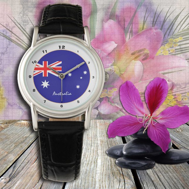 Australien Flagga & Australien trendig mode /desig Armbandsur (Skapare uppladdad)
