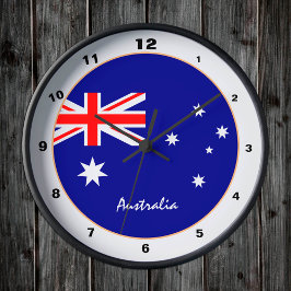 Australien Flagga & Australien trendig mode /desig Rund Klocka