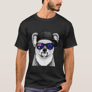 Australien Flagga Australiensisk Koala Långärmad 1 T Shirt