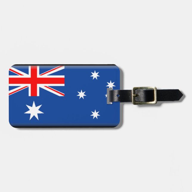 Australien, Flagga Bagagebricka (Horisontell Framsida)