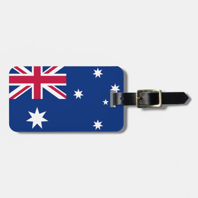 Australien Flagga Bagagebricka (Horisontell Framsida)