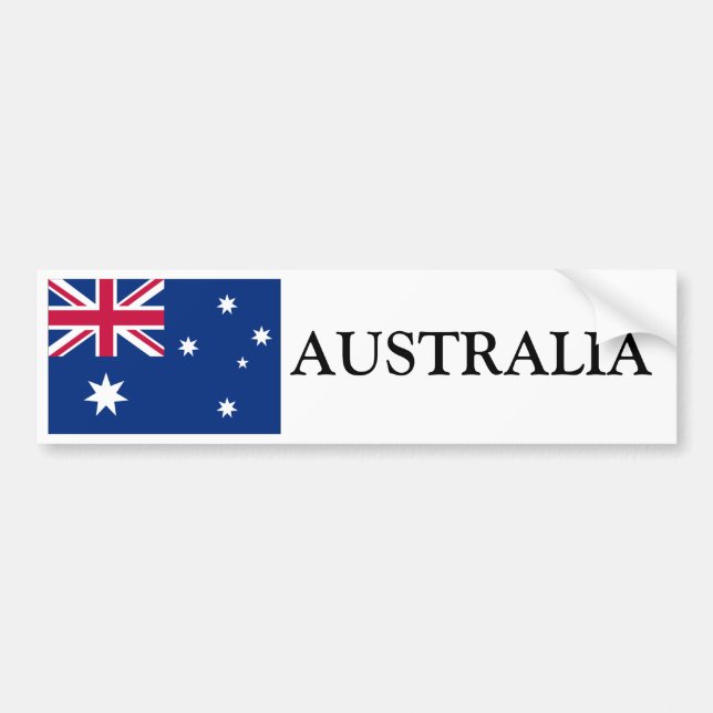 Australien flagga bildekal (Framsidan)