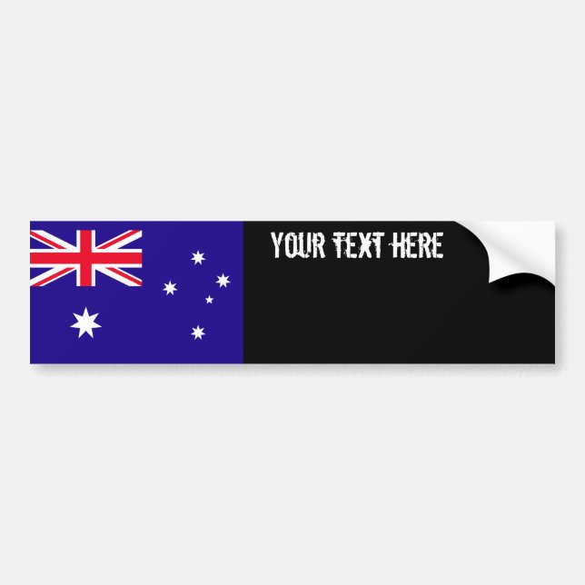 Australien flagga bildekal (Framsidan)
