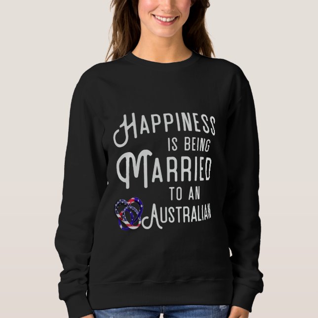 Australien Flagga Bröllop-årsdagen för Förlovninge T Shirt (Framsida)