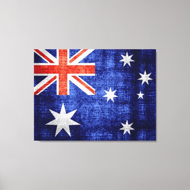 Australien Flagga Canvastryck (Framsida)