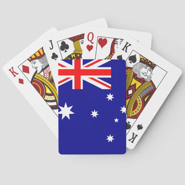 Australien Flagga Casinokort (Baksidan)
