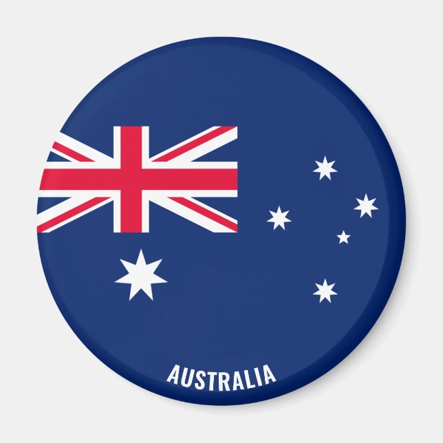 Australien Flagga Charming Patriotic Magnet (Framsidan)