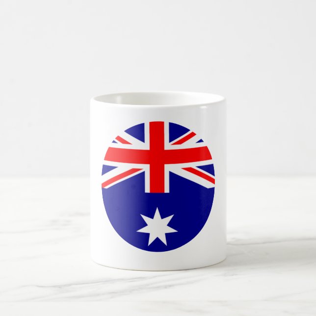Australien Flagga - Circle of MUSEUM Zazzle Kaffemugg (Center)