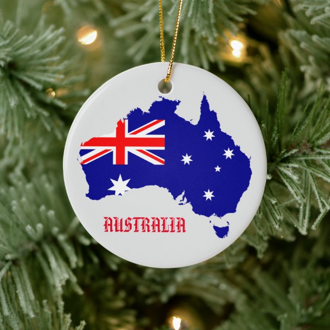 Australien Flagga Circle Ornament (Träd)