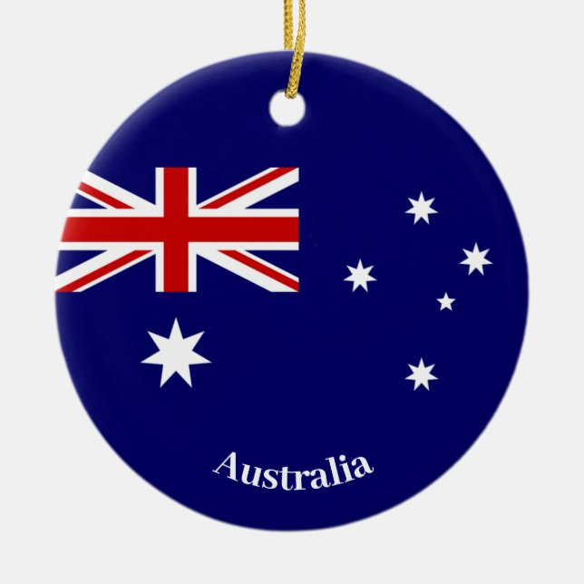 Australien Flagga Design Ornament (Framsidan)