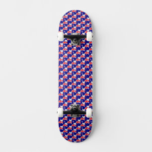 Australien Flagga Färg Hearts Mönster Patriotic Mini Skateboard Bräda 18,5 Cm