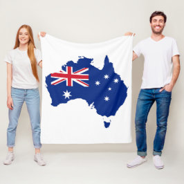 Australien flagga fleecefilt