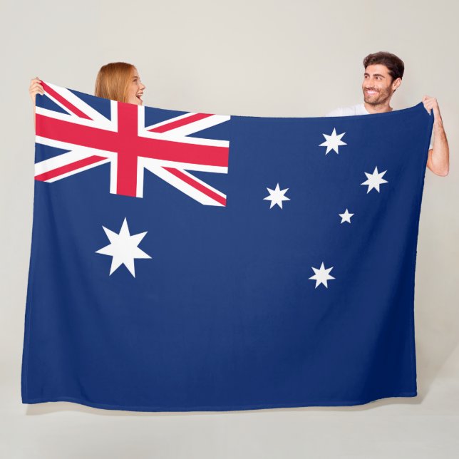 Australien Flagga Fleecefilt (På plats)