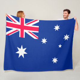Australien flagga fleecefilt
