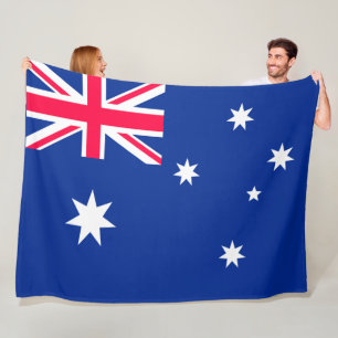Australien flagga fleecefilt