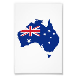 Australien flagga fototryck