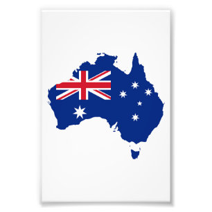 Australien flagga fototryck