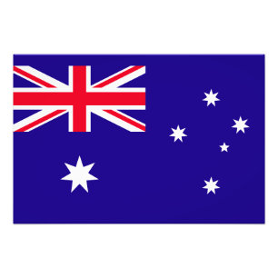 Australien Flagga Fototryck