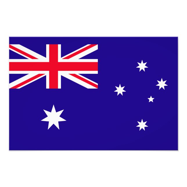 Australien Flagga Fototryck (Framsidan)