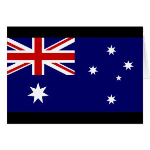 Australien flagga hälsningskort