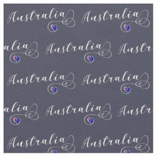 Australien Flagga Heart, Australian Design Tyg