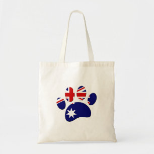 Australien Flagga Hund Paw-utskrift Tygkasse