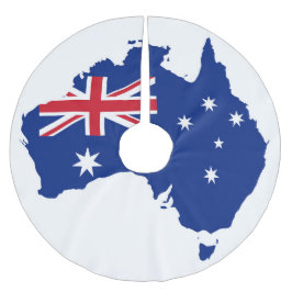 Australien flagga julgransmatta borstad polyester