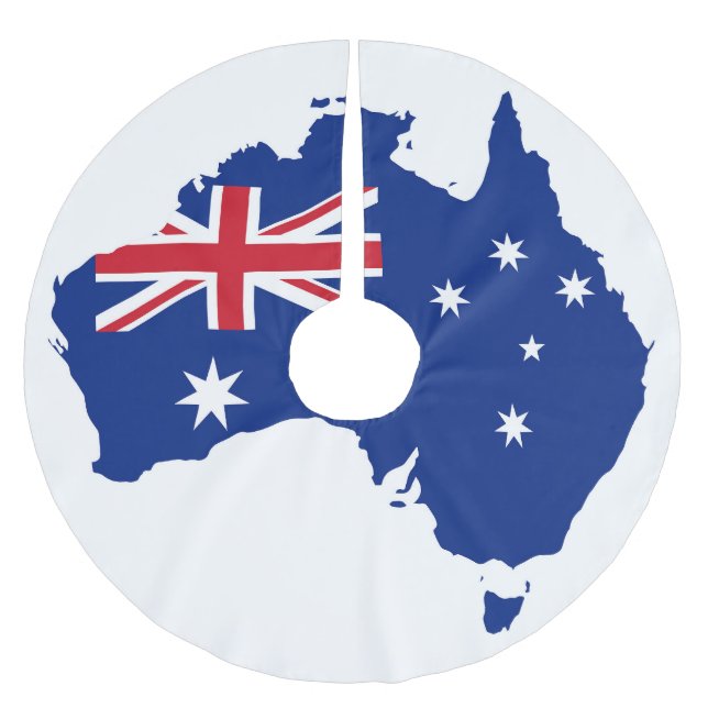 Australien flagga julgransmatta borstad polyester (Framsidan)