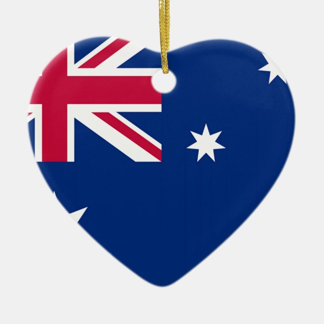Australien flagga julgransprydnad keramik (Framsidan)