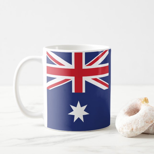 Australien Flagga Kaffemugg (Med munk)