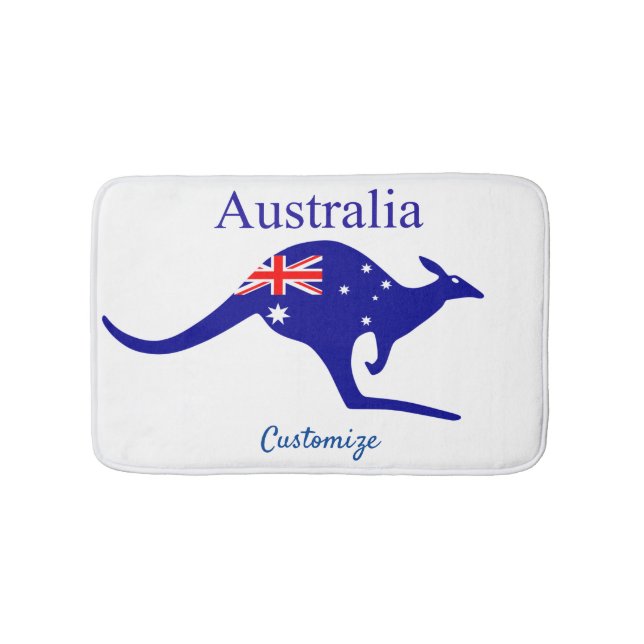 Australien Flagga Kangaroo Thunder_Cove Badrumsmatta (Framsidan)