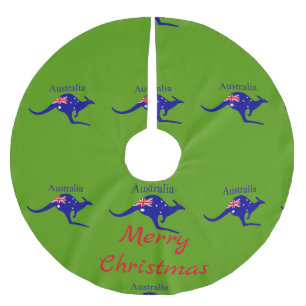 Australien Flagga Kangaroo Thunder_Cove Julgransmatta Borstad Polyester