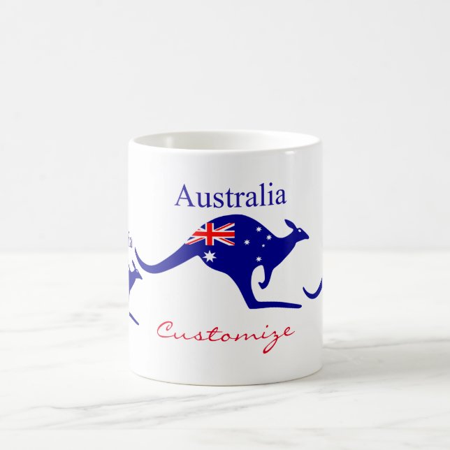 Australien Flagga Kangaroo Thunder_Cove Kaffemugg (Center)