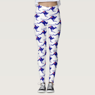 Australien Flagga Kangaroo Thunder_Cove Leggings