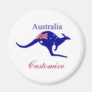 Australien Flagga Kangaroo Thunder_Cove Magnet