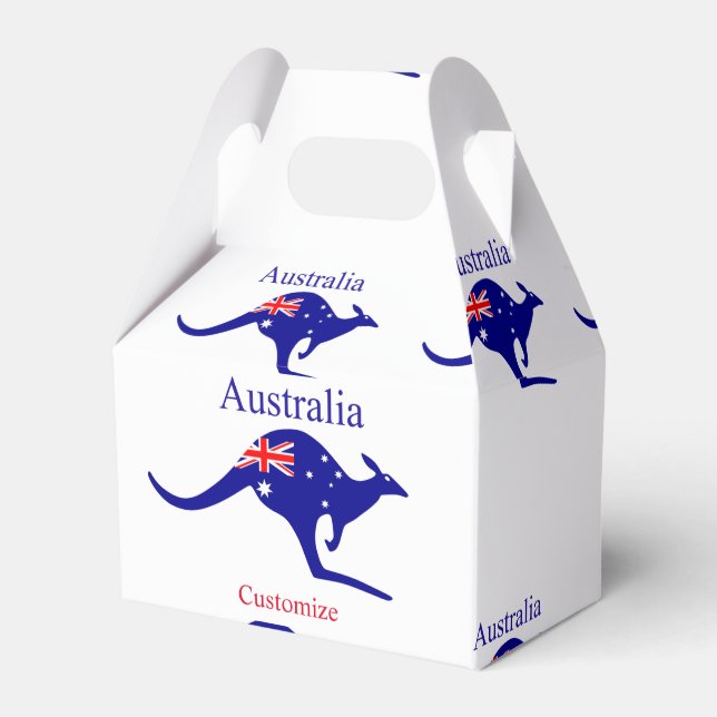 Australien Flagga Kangaroo Thunder_Cove Presentaskar (Framsidan Sidan)