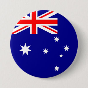 Australien Flagga Knapp