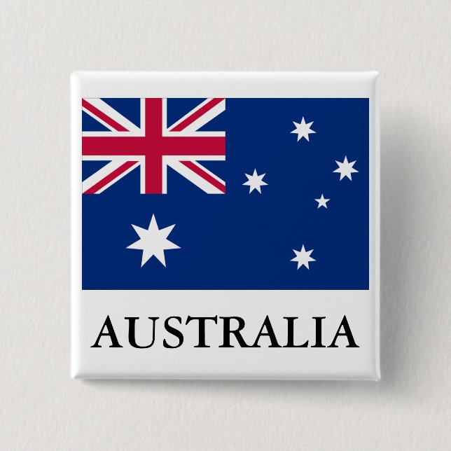 Australien flagga knapp (Framsida)