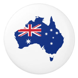 Australien flagga knopp