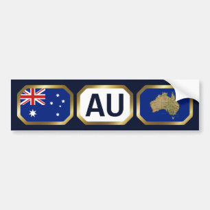 Australien Flagga-kod för stötfångare Bildekal