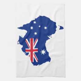 Australien flagga kökshandduk