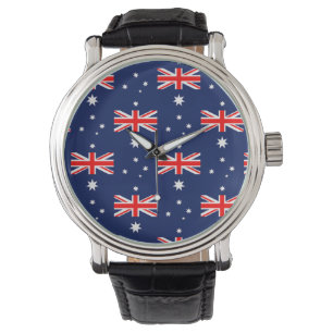 Australien flagga mönster armbandsur