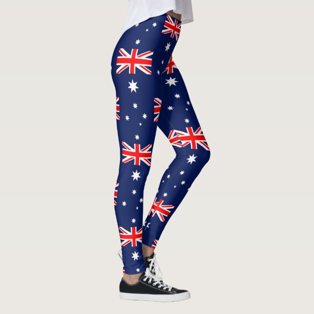 Australien flagga mönster leggings (Höger)