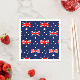 Australien flagga mönster pappersservett