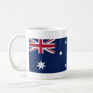Australien Flagga Mugg med Namn i nationalsången