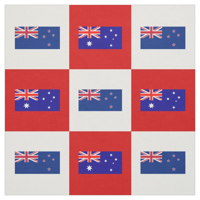 Australien Flagga, Nya Zeelands Flagga, Red & Whit Tyg (Provkarta)